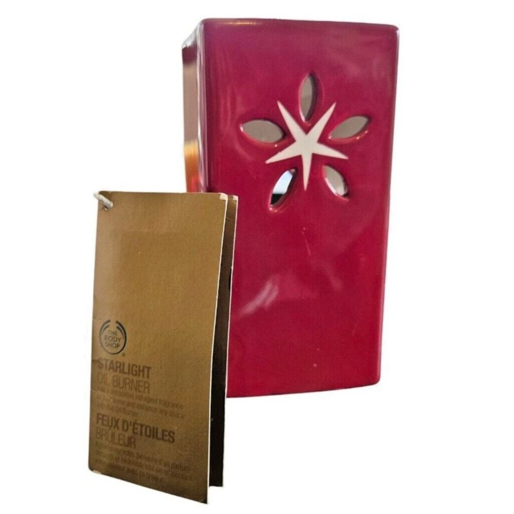 The Body Shop Ceramic Oil Burner Starlight Christmas 2006 Vintage NWT